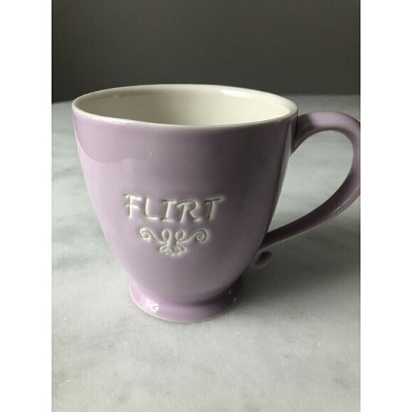 *2/$25* 2006 Starbucks Lavender Embossed Flirt Coffee Mug Cup - Picture 4 of 4